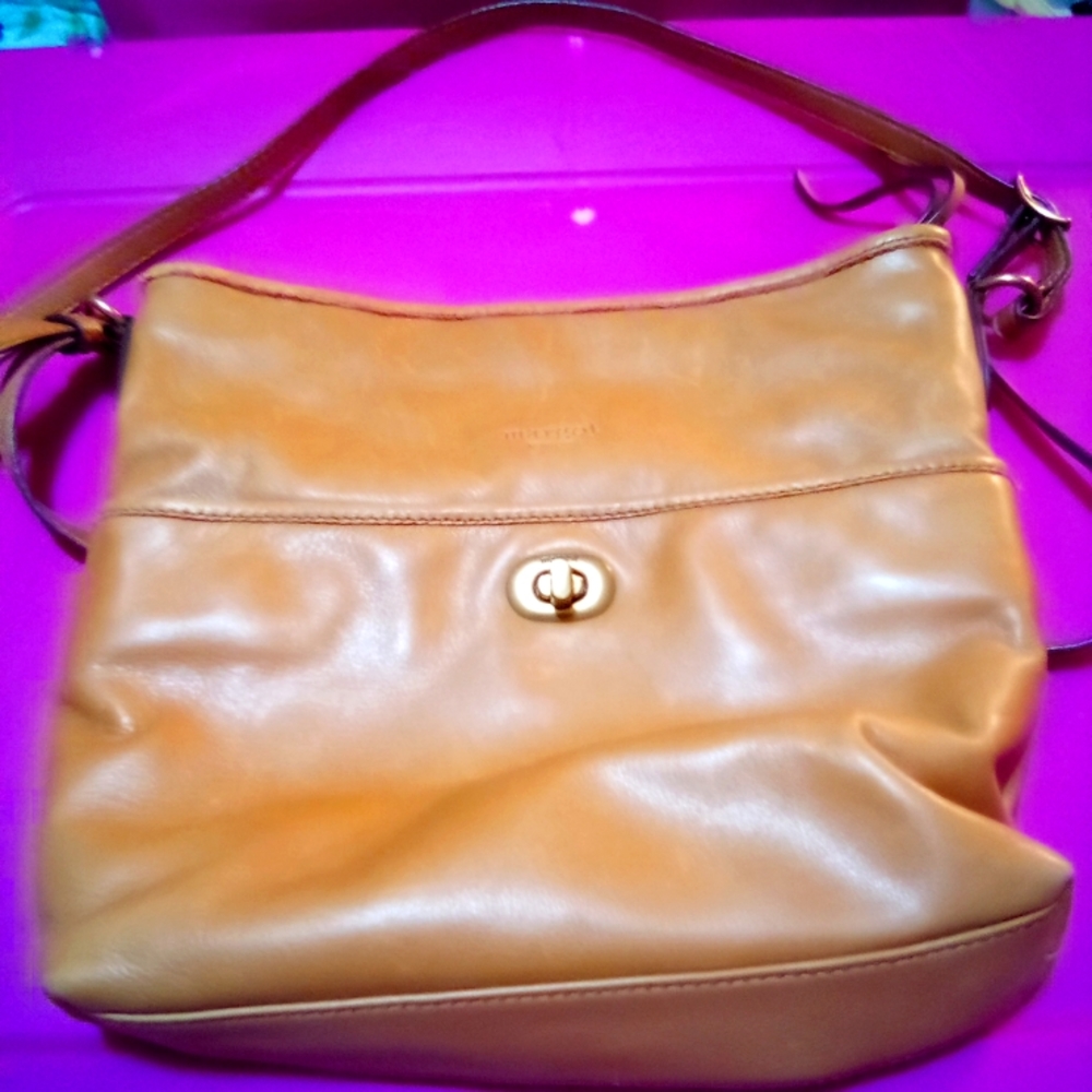 Margot New York Tan Leather Purse